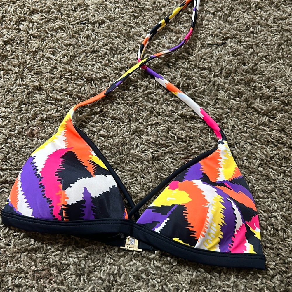 L’agent By Agent Provocateur Multicolored Pattern Bikini‎ Halter Top
